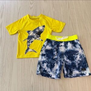 NWOT Big Chill Swim Set with Shark Design